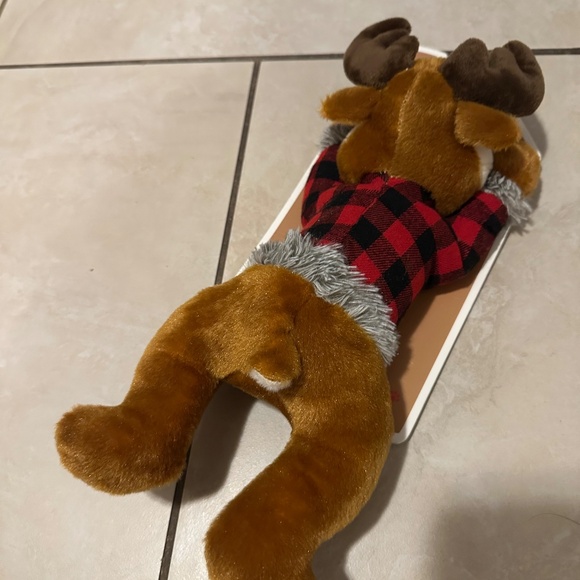 Holiday Dog Toy Christmas Reindeer With Squeaker  Dog Toy 15” - Picture 6 of 7